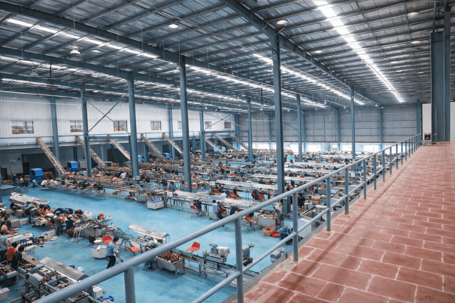Bottling facility interior